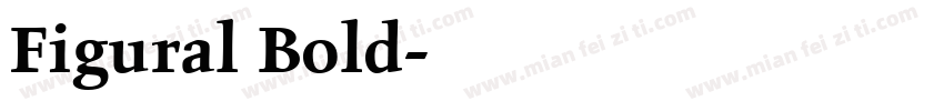 Figural Bold字体转换